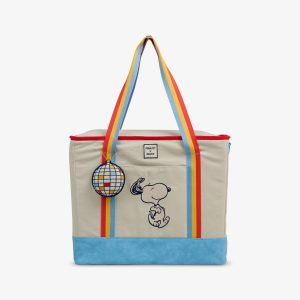 Snoopy Disco Party Dual Compartment Tote Cooler Bag