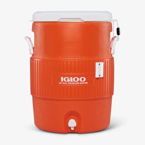 10 Gallon Seat Top Water Jug With Cup Dispenser